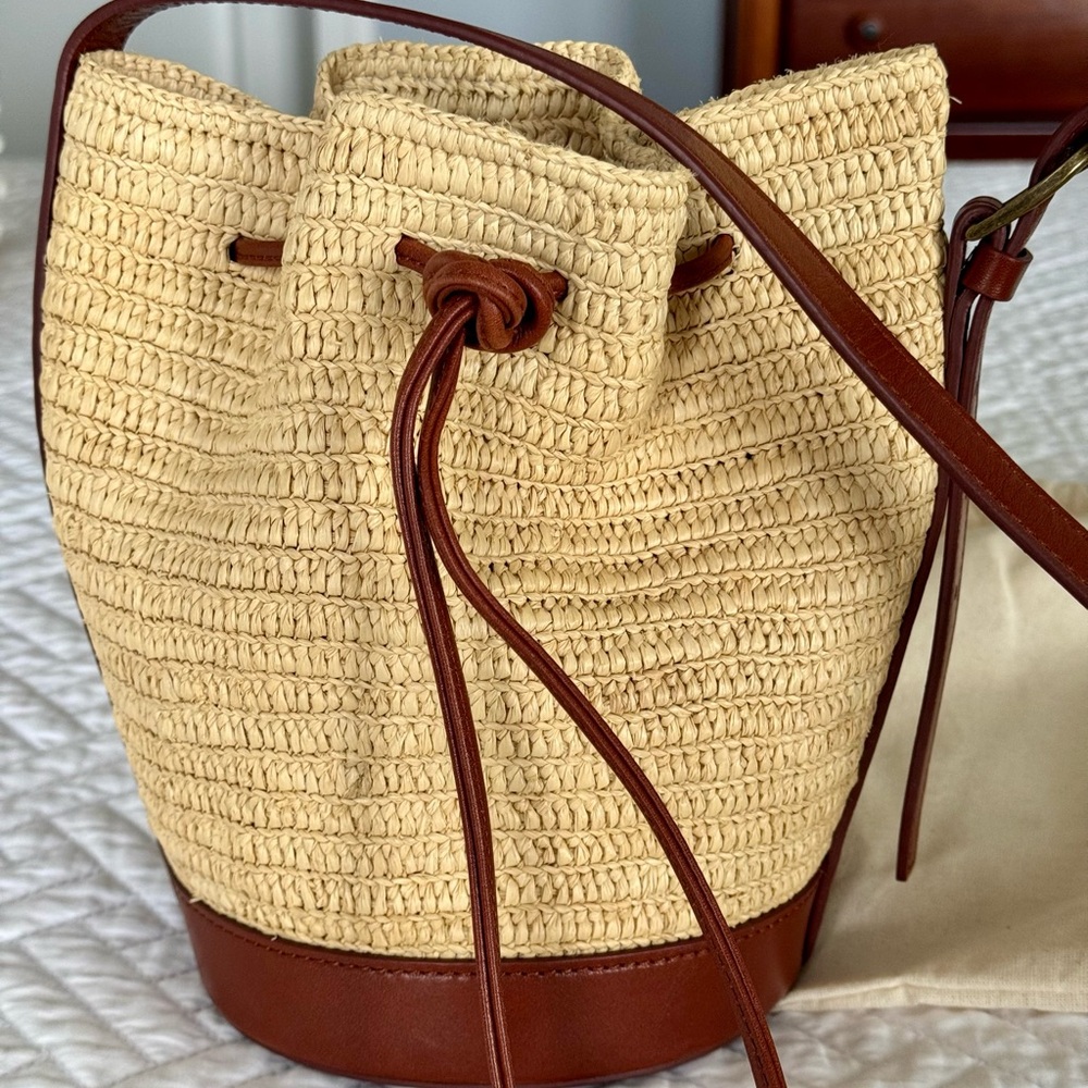 Sézane Mini Farrow Raffia Bag - Excellent Condition
